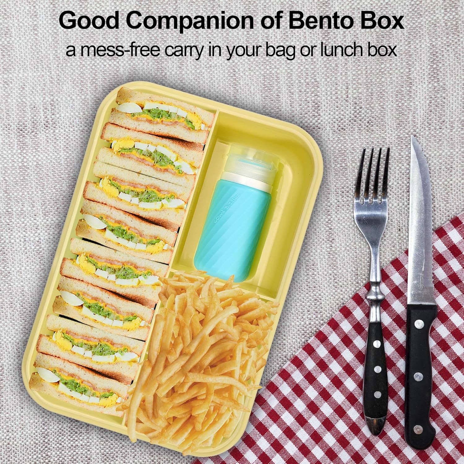 Five-Piece Leak-Proof Salad Dressing Containers for Go-To solutions