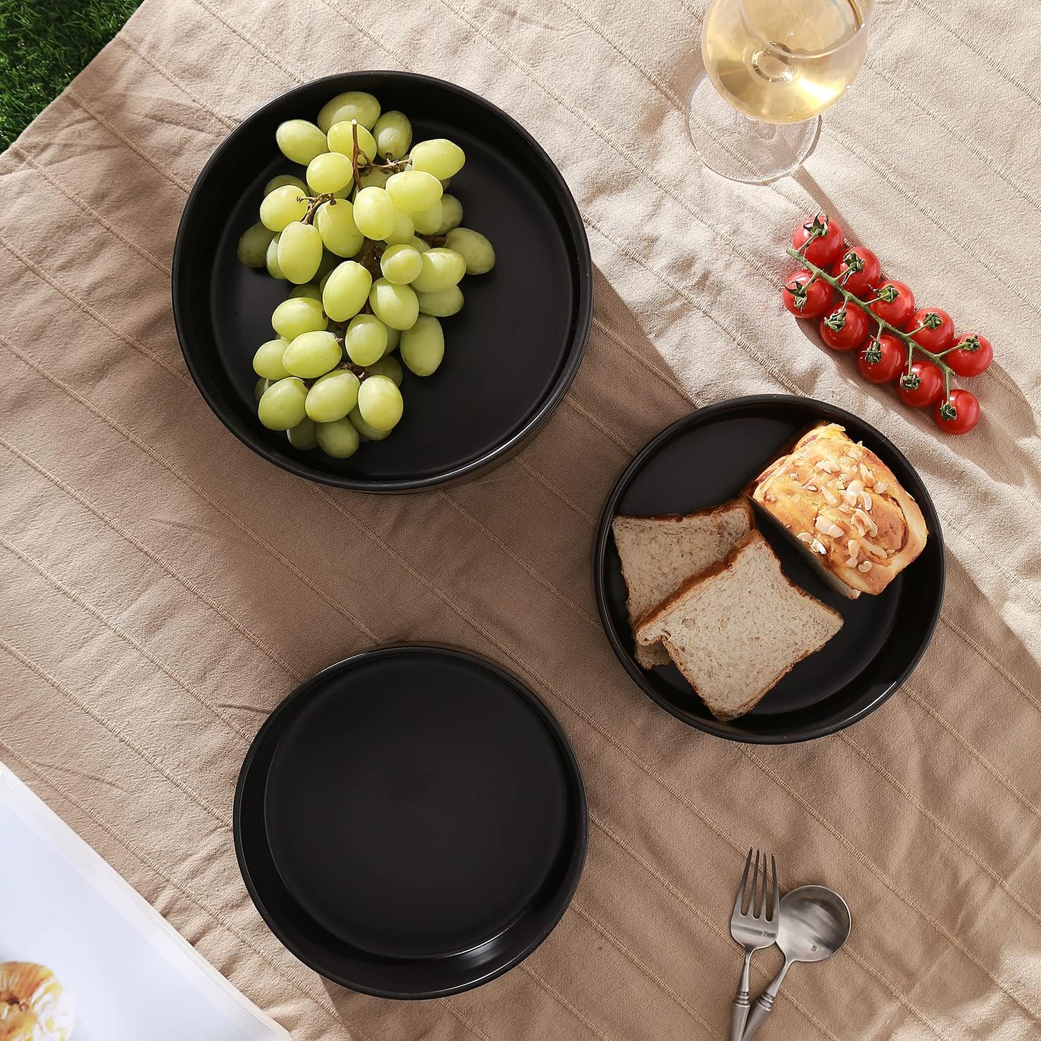 Vibrant Stoneware Bowl Set - Perfect for Kitchen Serving