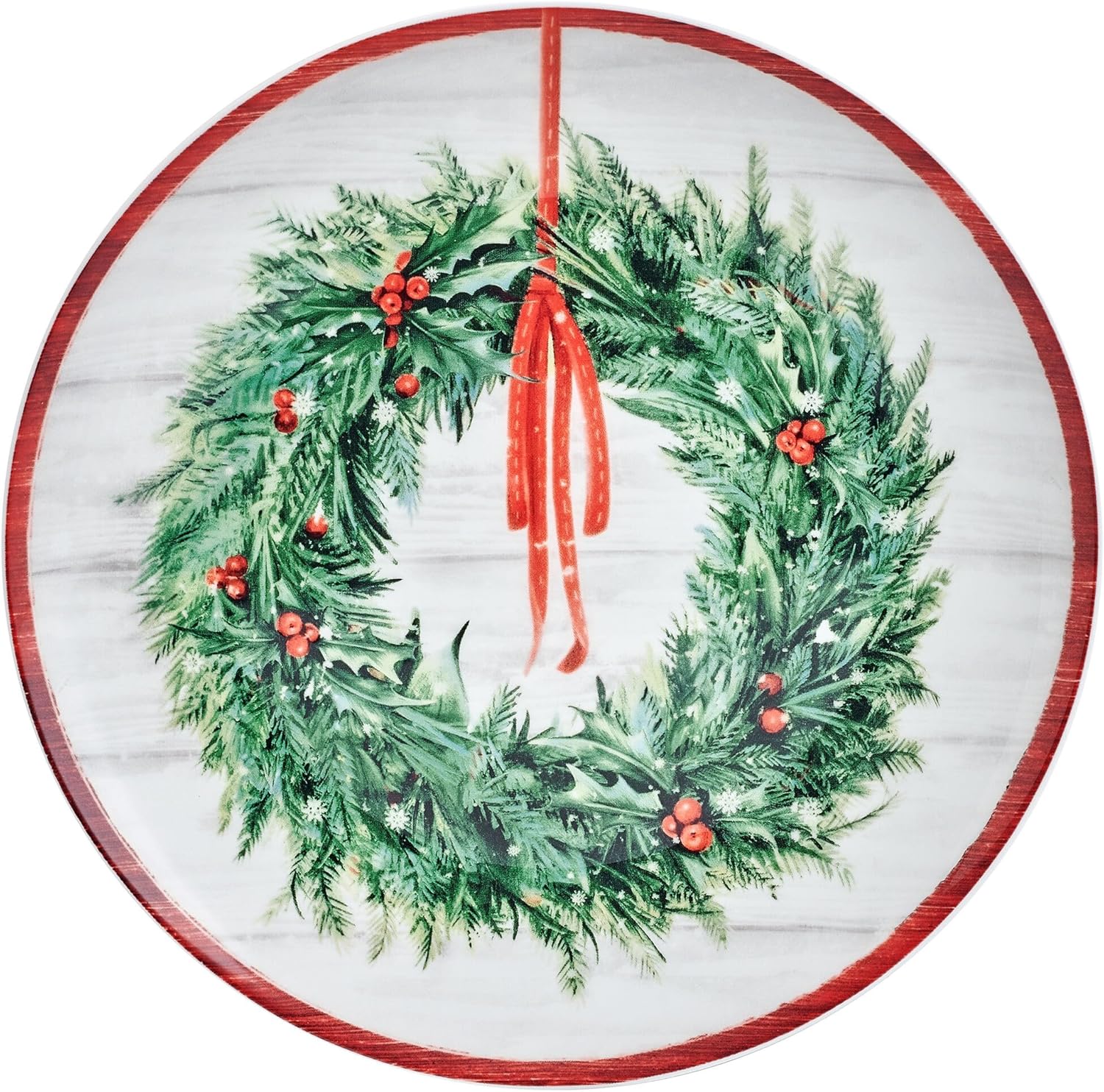 Mikasa Holiday Countryside Christmas Salad Plates Set of 4 9 Inch