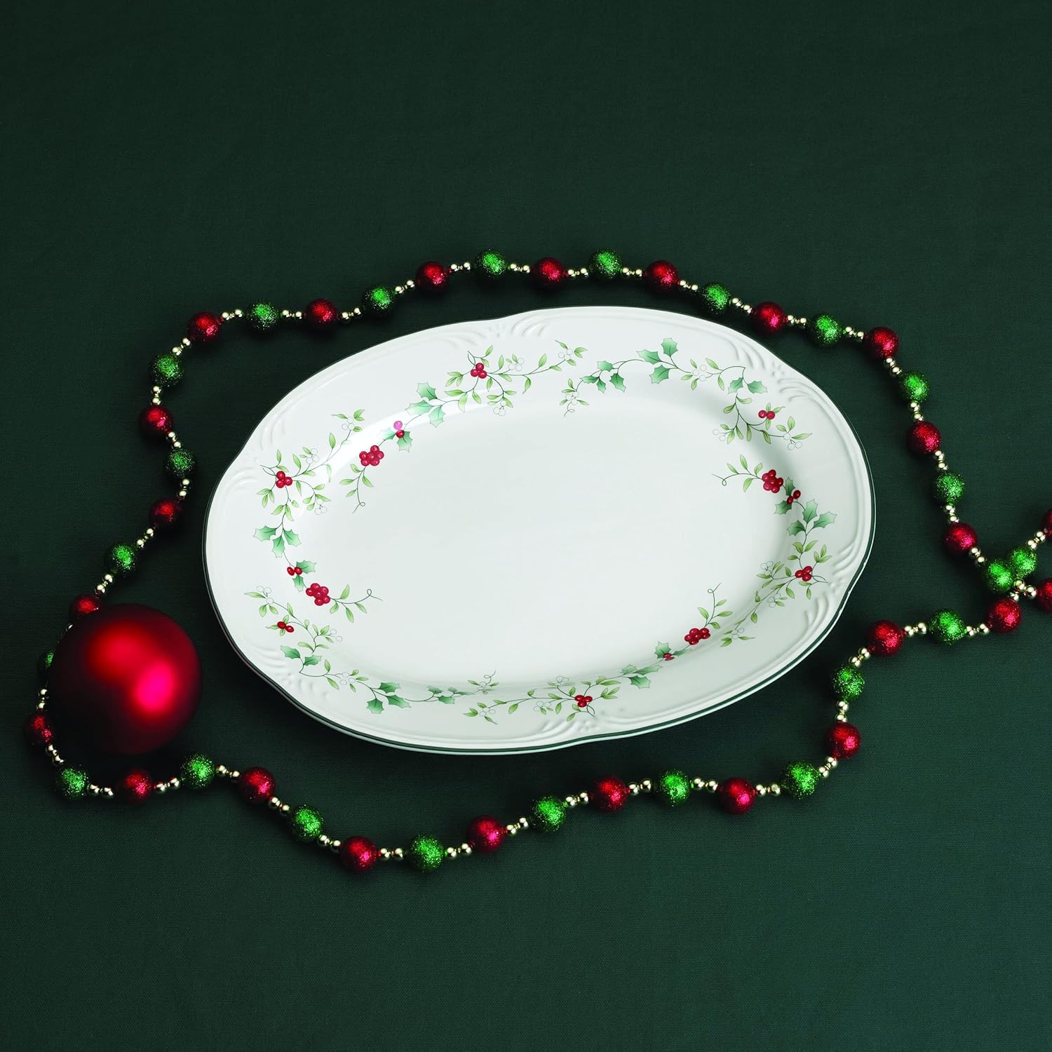 Pfaltzgraff Winterberry Stoneware Serving Platter 14-Inch