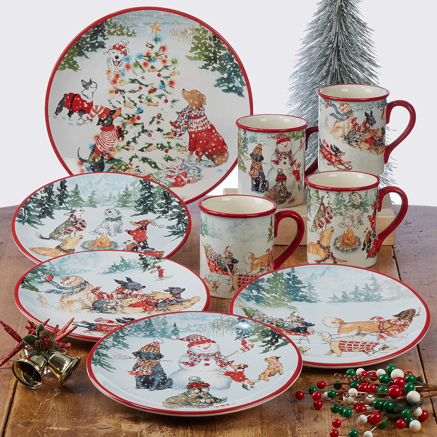 Certified International Special Delivery 6 Appetizer Plates Set of 4