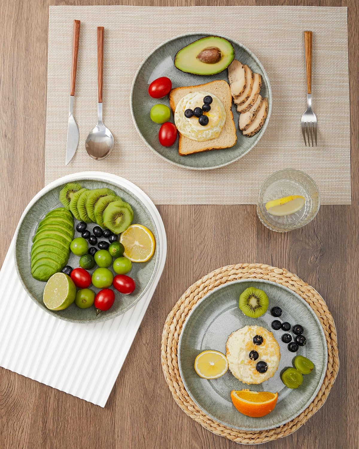 Pokini Ceramic Salad Plates