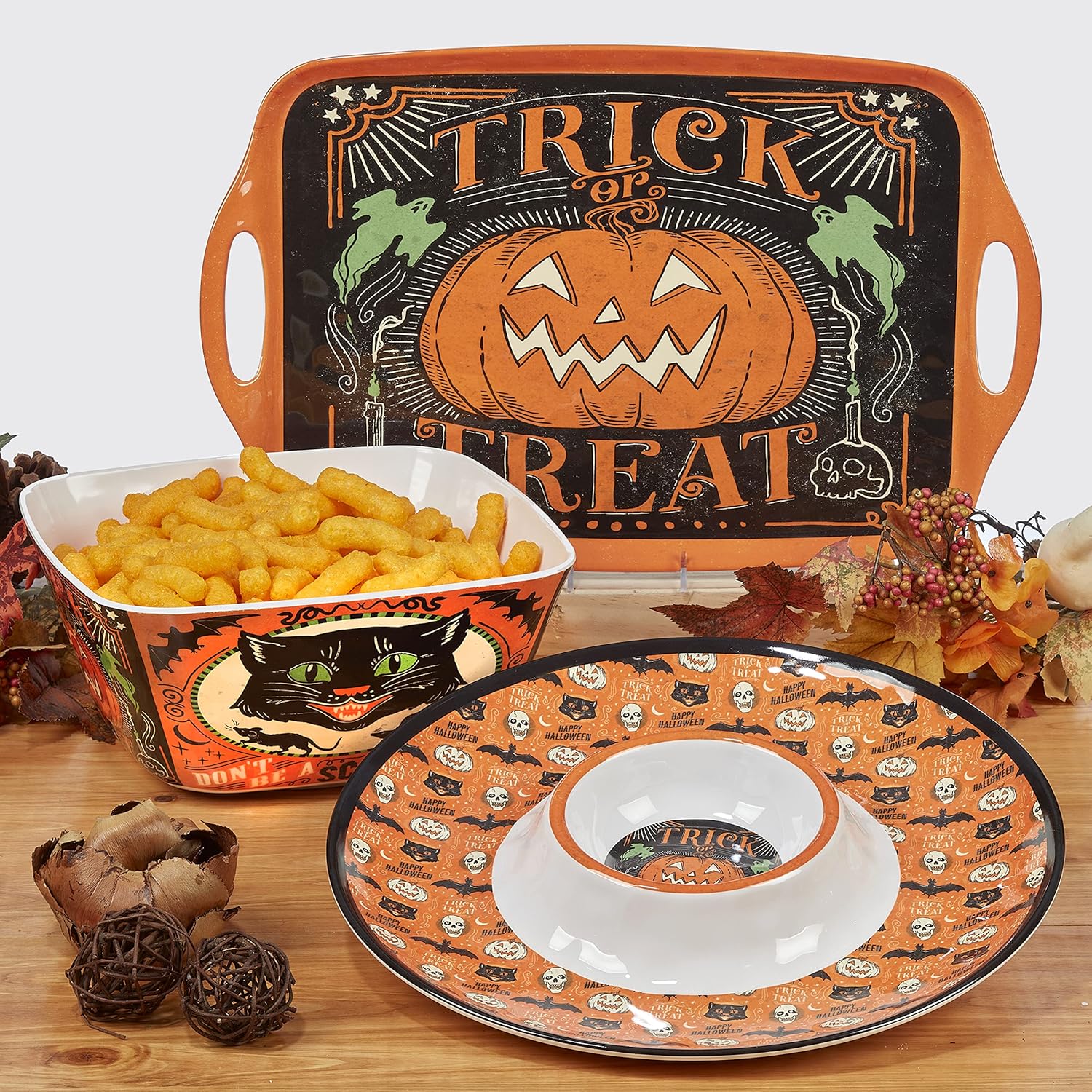 Adorable 6 CanapeLuncheon Plate Set with Assorted Designs